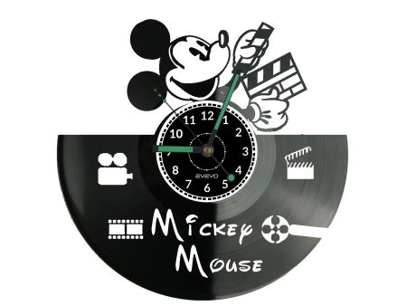 Mickey Mouse Vinyl Zegar Ścienny Płyta Winylowa Nowoczesny Dekoracyjny Na Prezent Urodziny