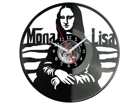 Mona Lisa Vinyl Zegar Ścienny Płyta Winylowa Nowoczesny Dekoracyjny Na Prezent Urodziny