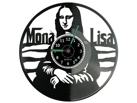 Mona Lisa Vinyl Zegar Ścienny Płyta Winylowa Nowoczesny Dekoracyjny Na Prezent Urodziny