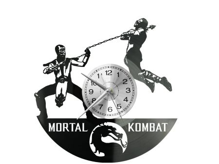 MORTAL KOMBAT Vinyl Zegar Ścienny Płyta Winylowa Nowoczesny Dekoracyjny Na Prezent Urodziny