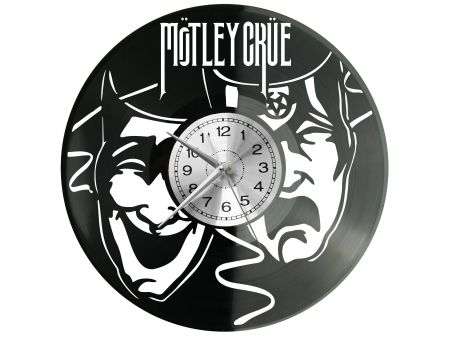 Motley Crue Vinyl Zegar Ścienny Płyta Winylowa Nowoczesny Dekoracyjny Na Prezent Urodziny