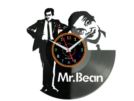 MR. BEAN Vinyl Zegar Ścienny Płyta Winylowa Nowoczesny Dekoracyjny Na Prezent Urodziny