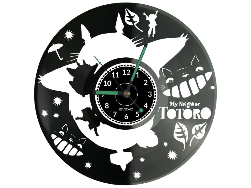 My Neighbor Totoro Vinyl Zegar Ścienny Płyta Winylowa Nowoczesny Dekoracyjny Na Prezent Urodziny