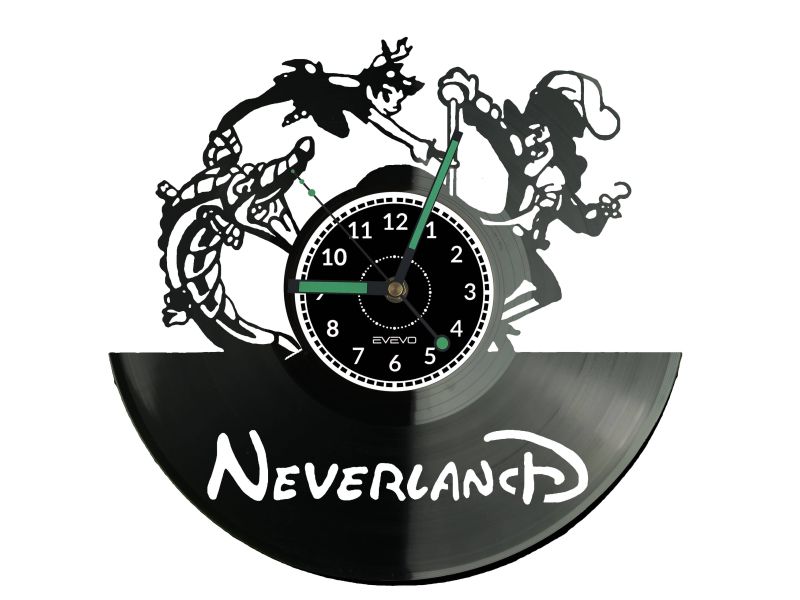 NEVERLAND SPECIAL Vinyl Zegar Ścienny Płyta Winylowa Nowoczesny Dekoracyjny Na Prezent Urodziny