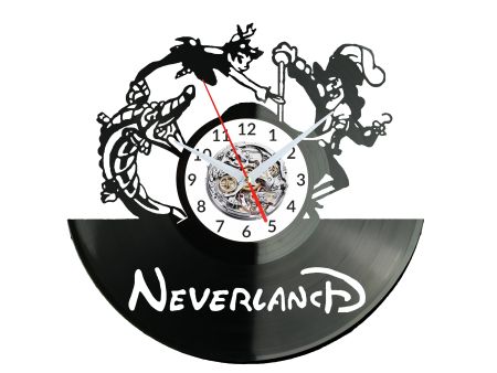 NEVERLAND SPECIAL Vinyl Zegar Ścienny Płyta Winylowa Nowoczesny Dekoracyjny Na Prezent Urodziny