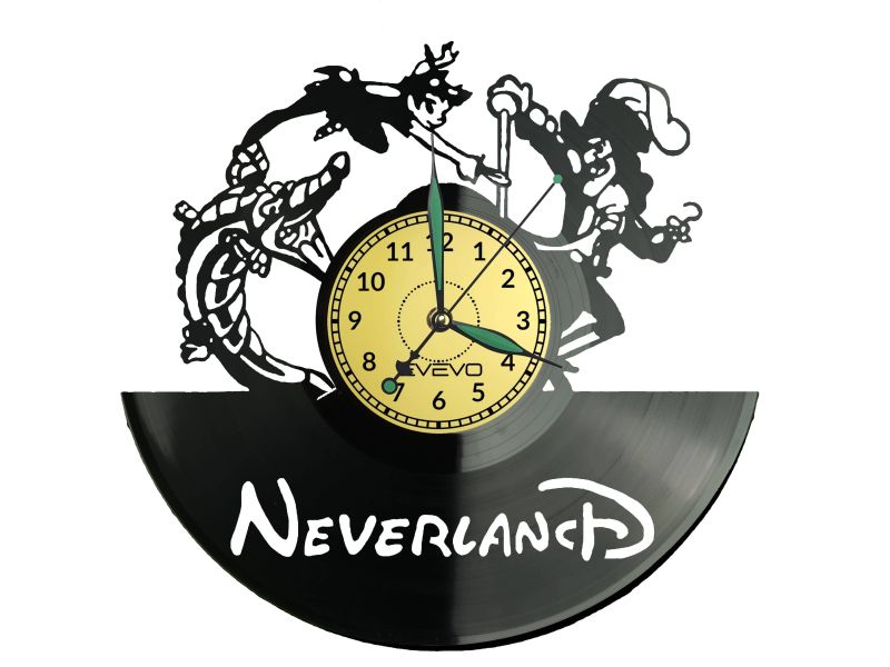 NEVERLAND SPECIAL Vinyl Zegar Ścienny Płyta Winylowa Nowoczesny Dekoracyjny Na Prezent Urodziny