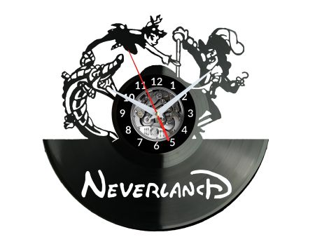 NEVERLAND SPECIAL Vinyl Zegar Ścienny Płyta Winylowa Nowoczesny Dekoracyjny Na Prezent Urodziny