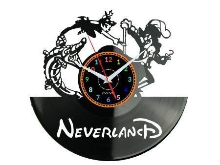 NEVERLAND SPECIAL Vinyl Zegar Ścienny Płyta Winylowa Nowoczesny Dekoracyjny Na Prezent Urodziny