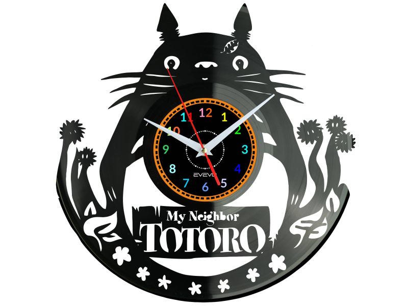 My Neighbor Totoro Vinyl Zegar Ścienny Płyta Winylowa Nowoczesny Dekoracyjny Na Prezent Urodziny