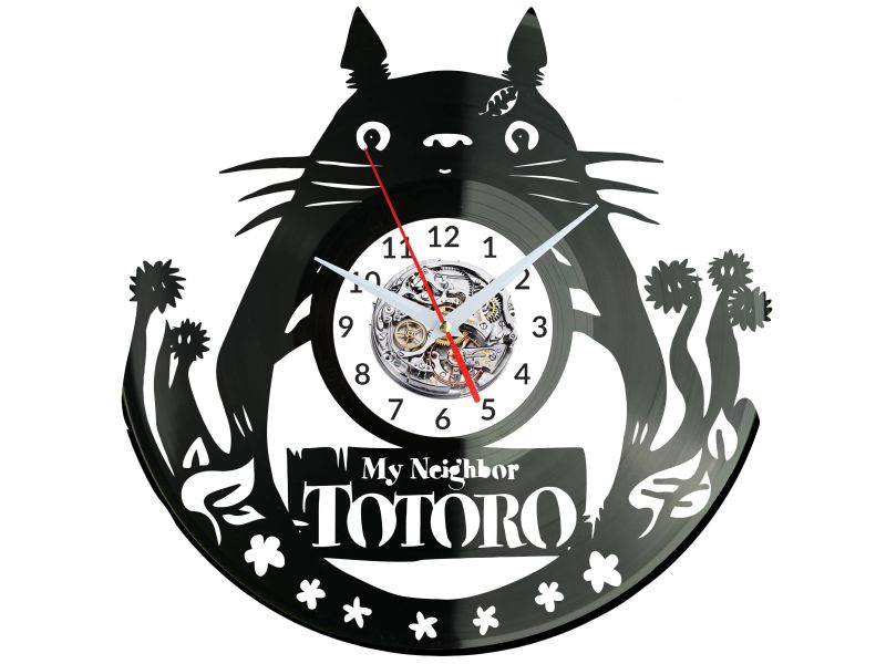 My Neighbor Totoro Vinyl Zegar Ścienny Płyta Winylowa Nowoczesny Dekoracyjny Na Prezent Urodziny