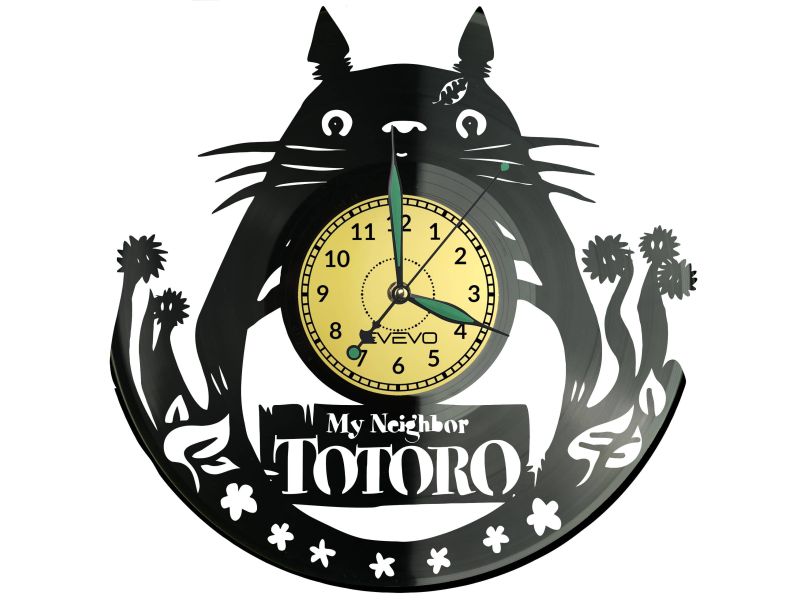 My Neighbor Totoro Vinyl Zegar Ścienny Płyta Winylowa Nowoczesny Dekoracyjny Na Prezent Urodziny