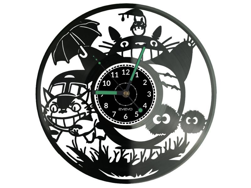 My Neighbor Totoro Vinyl Zegar Ścienny Płyta Winylowa Nowoczesny Dekoracyjny Na Prezent Urodziny