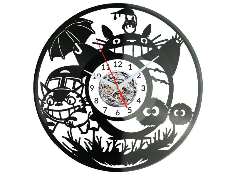 My Neighbor Totoro Vinyl Zegar Ścienny Płyta Winylowa Nowoczesny Dekoracyjny Na Prezent Urodziny