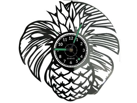 Ananas Vinyl Zegar Ścienny Płyta Winylowa Nowoczesny Dekoracyjny Na Prezent Urodziny