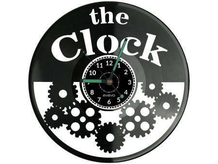 The Clock Vinyl Zegar Ścienny Płyta Winylowa Nowoczesny Dekoracyjny Na Prezent Urodziny