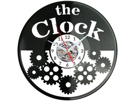 The Clock Vinyl Zegar Ścienny Płyta Winylowa Nowoczesny Dekoracyjny Na Prezent Urodziny