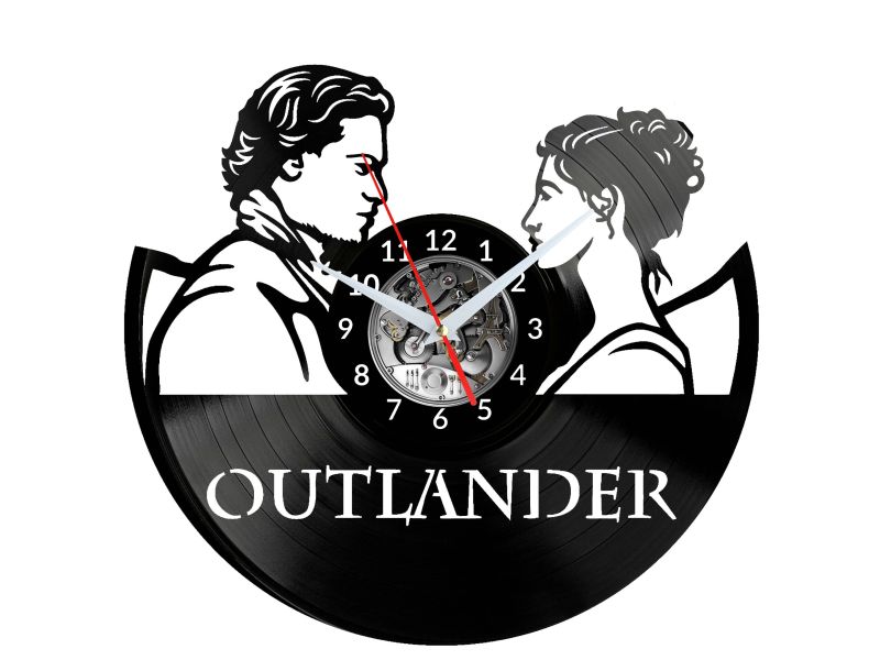 Outlander Vinyl Zegar Ścienny Płyta Winylowa Nowoczesny Dekoracyjny Na Prezent Urodziny