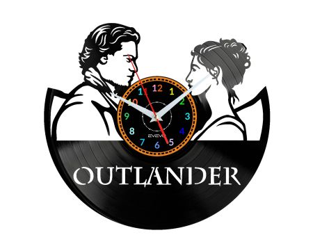 Outlander Vinyl Zegar Ścienny Płyta Winylowa Nowoczesny Dekoracyjny Na Prezent Urodziny