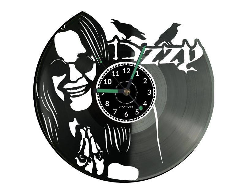 Ozzy Osbourne Vinyl Zegar Ścienny Płyta Winylowa Nowoczesny Dekoracyjny Na Prezent Urodziny