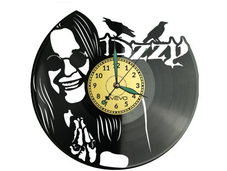 Ozzy Osbourne Vinyl Zegar Ścienny Płyta Winylowa Nowoczesny Dekoracyjny Na Prezent Urodziny