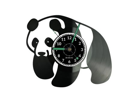 PANDA Vinyl Zegar Ścienny Płyta Winylowa Nowoczesny Dekoracyjny Na Prezent Urodziny