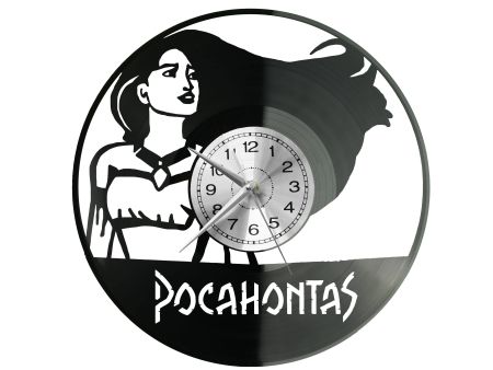 POCAHONTAS  Vinyl Zegar Ścienny Płyta Winylowa Nowoczesny Dekoracyjny Na Prezent Urodziny