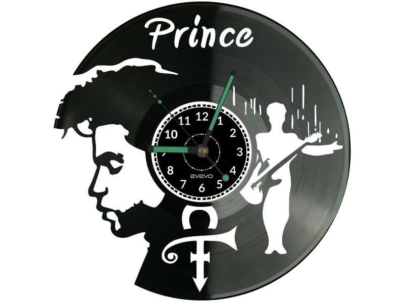 PRINCE Vinyl Zegar Ścienny Płyta Winylowa Nowoczesny Dekoracyjny Na Prezent Urodziny