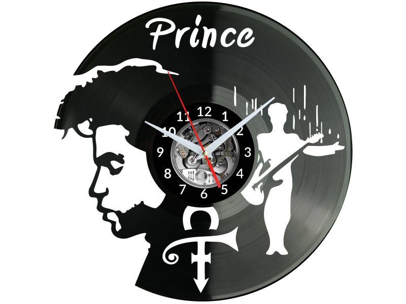 PRINCE Vinyl Zegar Ścienny Płyta Winylowa Nowoczesny Dekoracyjny Na Prezent Urodziny