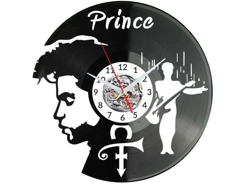 PRINCE Vinyl Zegar Ścienny Płyta Winylowa Nowoczesny Dekoracyjny Na Prezent Urodziny