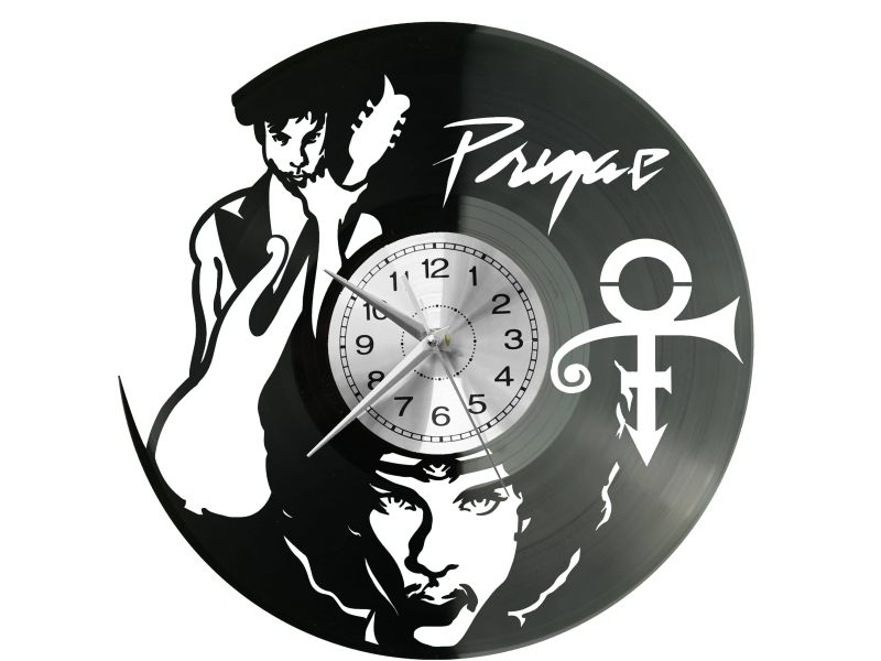 PRINCE Vinyl Zegar Ścienny Płyta Winylowa Nowoczesny Dekoracyjny Na Prezent Urodziny