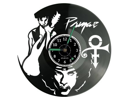 PRINCE Vinyl Zegar Ścienny Płyta Winylowa Nowoczesny Dekoracyjny Na Prezent Urodziny