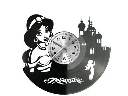 PRINCESS JASMINE Vinyl Zegar Ścienny Płyta Winylowa Nowoczesny Dekoracyjny Na Prezent Urodziny