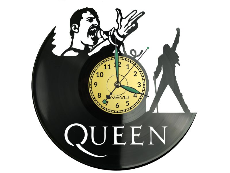 QUEEN Vinyl Zegar Ścienny Płyta Winylowa Nowoczesny Dekoracyjny Na Prezent Urodziny