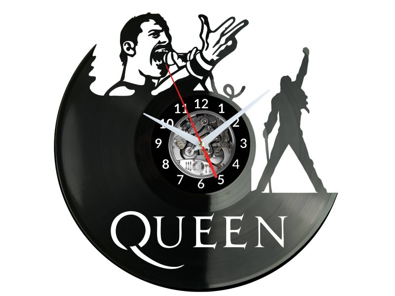 QUEEN Vinyl Zegar Ścienny Płyta Winylowa Nowoczesny Dekoracyjny Na Prezent Urodziny