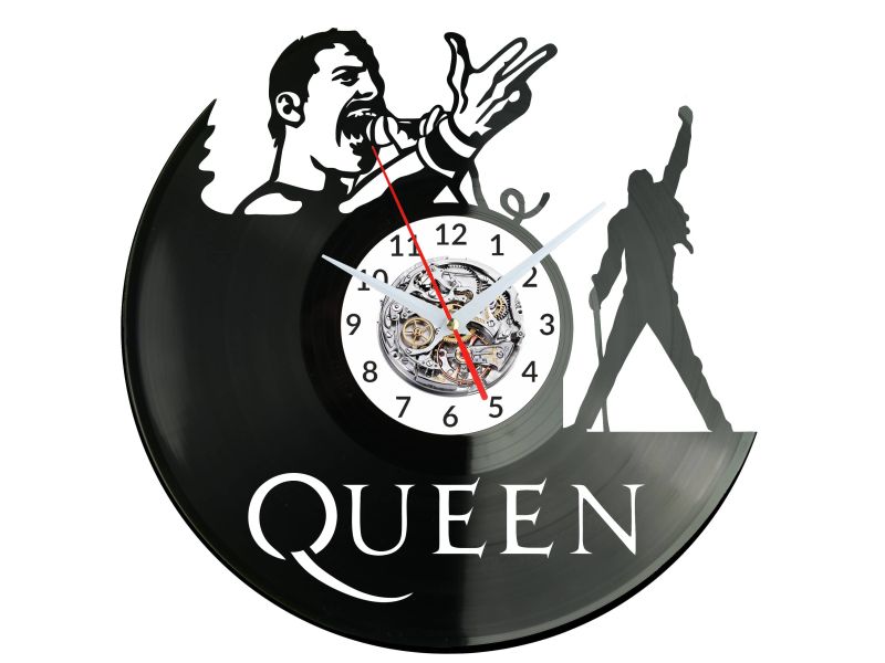 QUEEN Vinyl Zegar Ścienny Płyta Winylowa Nowoczesny Dekoracyjny Na Prezent Urodziny