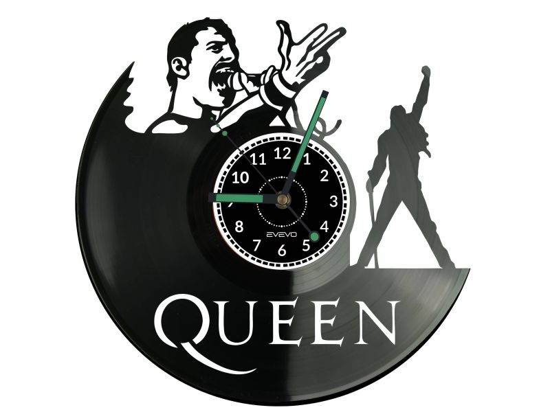 QUEEN Vinyl Zegar Ścienny Płyta Winylowa Nowoczesny Dekoracyjny Na Prezent Urodziny