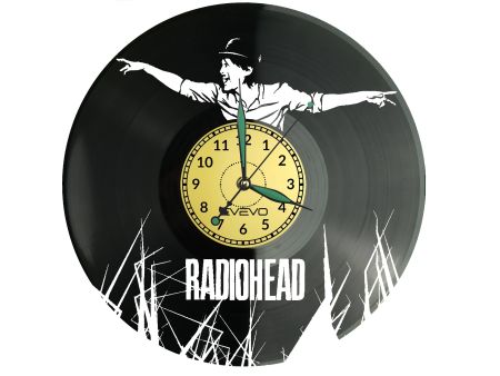 Radiohead Vinyl Zegar Ścienny Płyta Winylowa Nowoczesny Dekoracyjny Na Prezent Urodziny