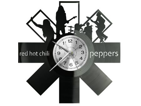 Red Hot Chili Peppers Vinyl Zegar Ścienny Płyta Winylowa Nowoczesny Dekoracyjny Na Prezent Urodziny