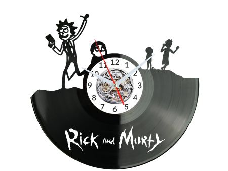 Rick and Morty Vinyl Zegar Ścienny Płyta Winylowa Nowoczesny Dekoracyjny Na Prezent Urodziny