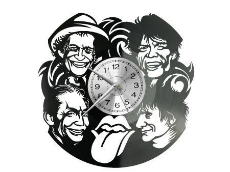 ROLLING STONES Vinyl Zegar Ścienny Płyta Winylowa Nowoczesny Dekoracyjny Na Prezent Urodziny