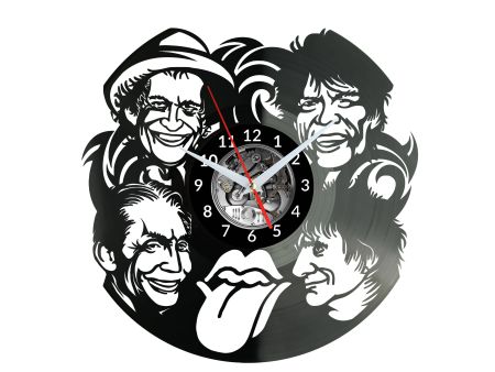 ROLLING STONES Vinyl Zegar Ścienny Płyta Winylowa Nowoczesny Dekoracyjny Na Prezent Urodziny