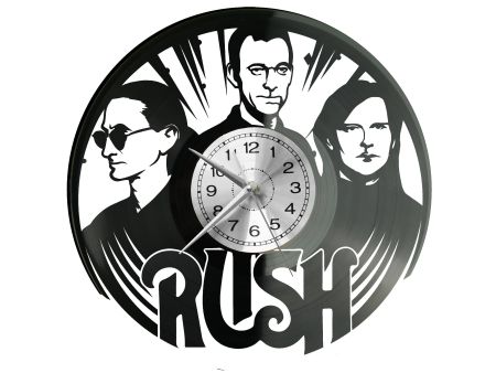 Rush White Vinyl Zegar Ścienny Płyta Winylowa Nowoczesny Dekoracyjny Na Prezent Urodziny