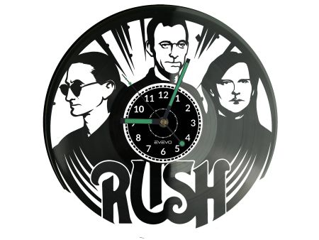 Rush White Vinyl Zegar Ścienny Płyta Winylowa Nowoczesny Dekoracyjny Na Prezent Urodziny