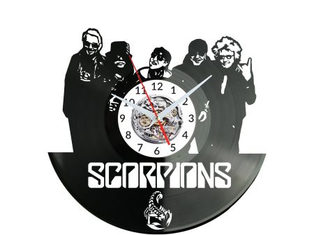 SCORPIONS Vinyl Zegar Ścienny Płyta Winylowa Nowoczesny Dekoracyjny Na Prezent Urodziny