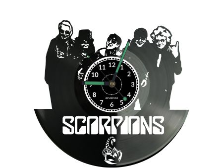 SCORPIONS Vinyl Zegar Ścienny Płyta Winylowa Nowoczesny Dekoracyjny Na Prezent Urodziny