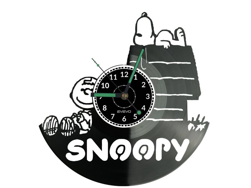 SNOOPY Vinyl Zegar Ścienny Płyta Winylowa Nowoczesny Dekoracyjny Na Prezent Urodziny