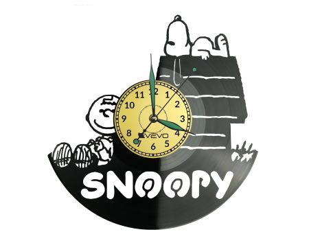 SNOOPY Vinyl Zegar Ścienny Płyta Winylowa Nowoczesny Dekoracyjny Na Prezent Urodziny