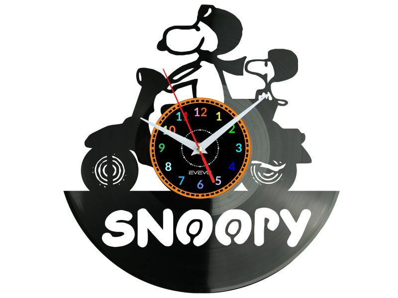 SNOOPY Vinyl Zegar Ścienny Płyta Winylowa Nowoczesny Dekoracyjny Na Prezent Urodziny