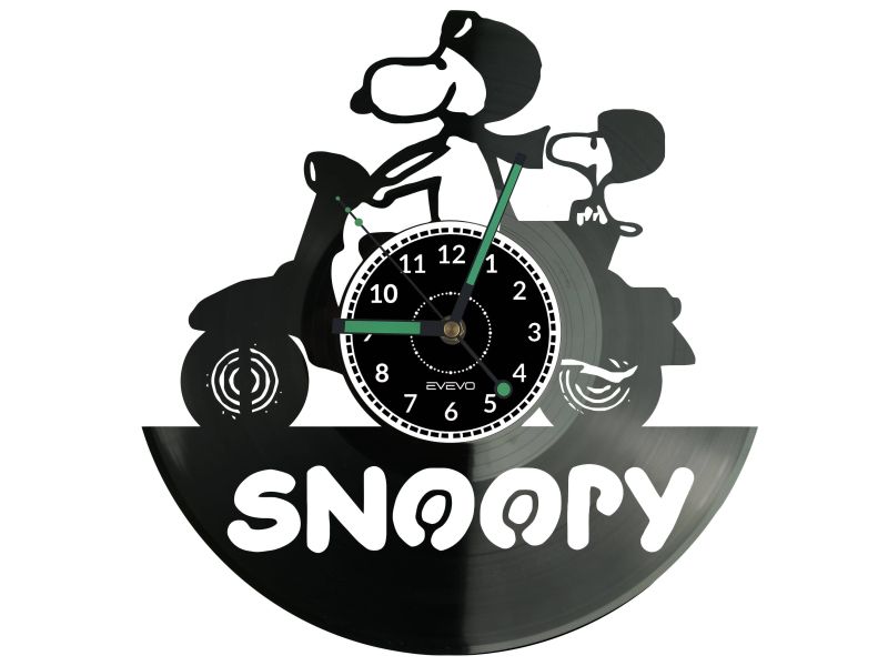 SNOOPY Vinyl Zegar Ścienny Płyta Winylowa Nowoczesny Dekoracyjny Na Prezent Urodziny