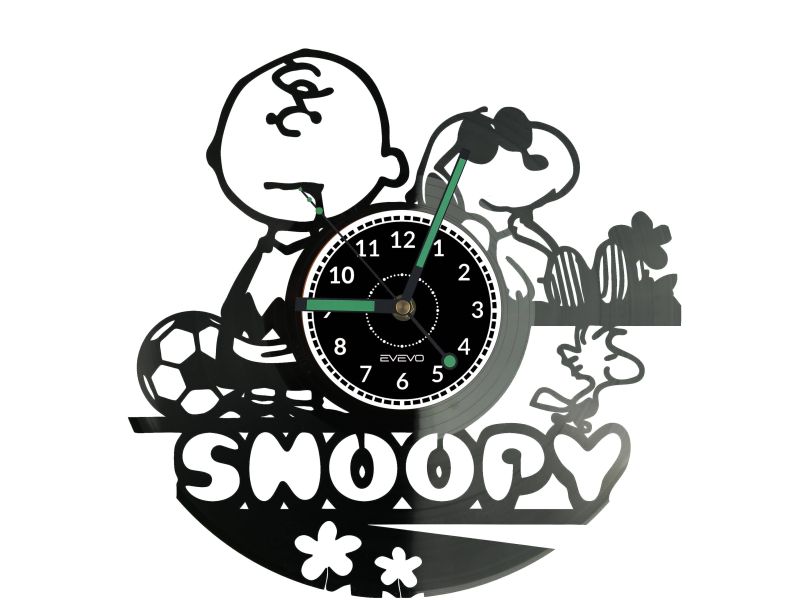 SNOOPY Vinyl Zegar Ścienny Płyta Winylowa Nowoczesny Dekoracyjny Na Prezent Urodziny